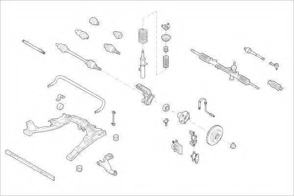 DELPHI FORD15492F Підвіска колеса