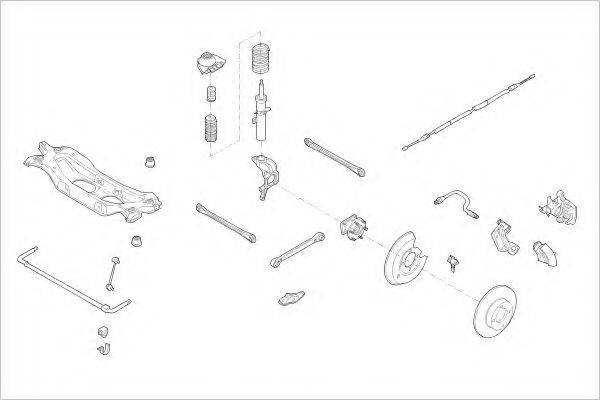 DELPHI FORD15443R Підвіска колеса