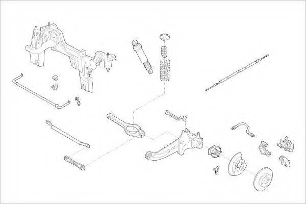 DELPHI FORD15487R Підвіска колеса