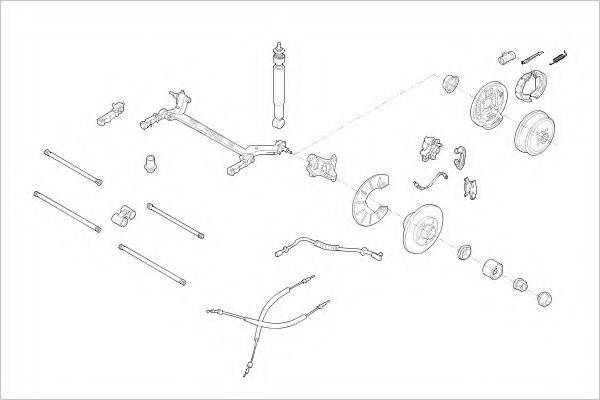 DELPHI RENA02065R Підвіска колеса