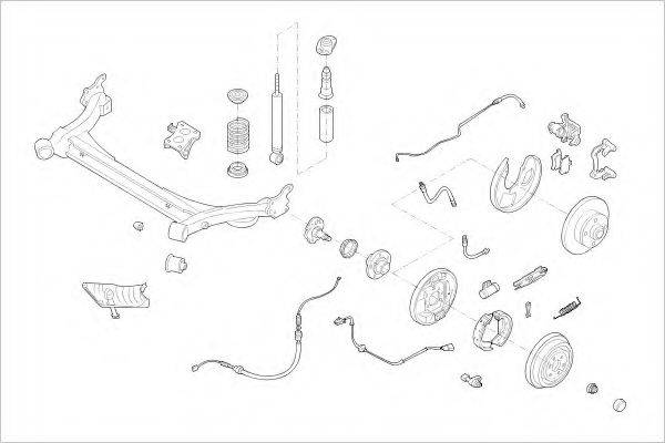 DELPHI SKOD08704R Підвіска колеса