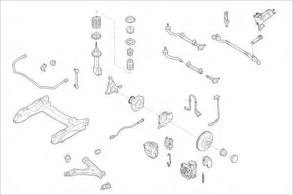 DELPHI OPEL01231F Підвіска колеса