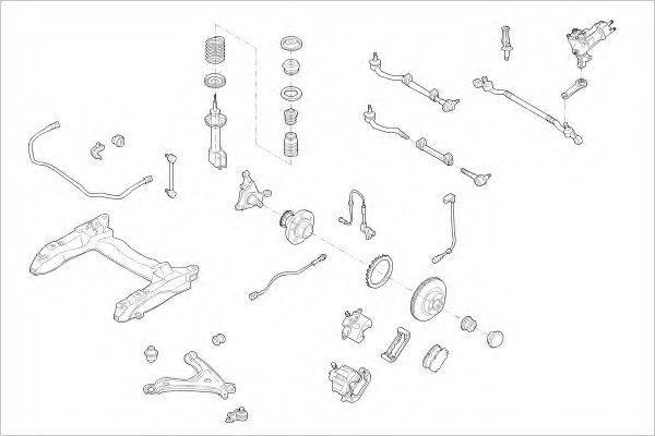 DELPHI OPEL01233F Підвіска колеса