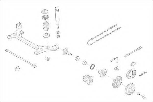 DELPHI OPEL00644R Підвіска колеса