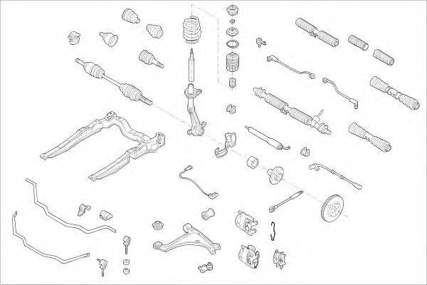 DELPHI OPEL01007F Підвіска колеса