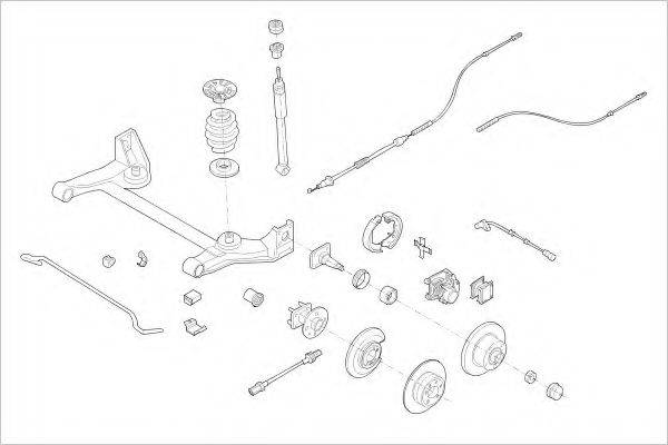 DELPHI OPEL01006R Підвіска колеса