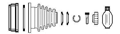 FARCOM 134401 Шарнірний комплект, приводний вал