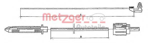 METZGER 100381 Тросик газу