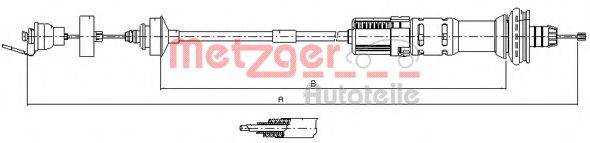 METZGER 113029 Трос, управління зчепленням