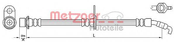 METZGER 4110375 Гальмівний шланг