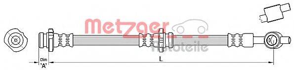 METZGER 4110388 Гальмівний шланг