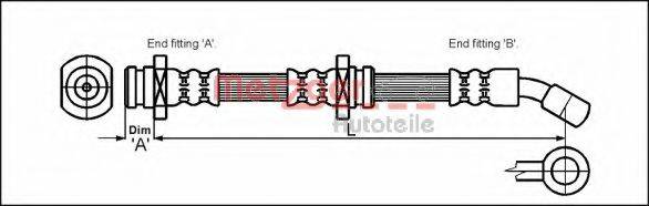 METZGER 4110088 Гальмівний шланг