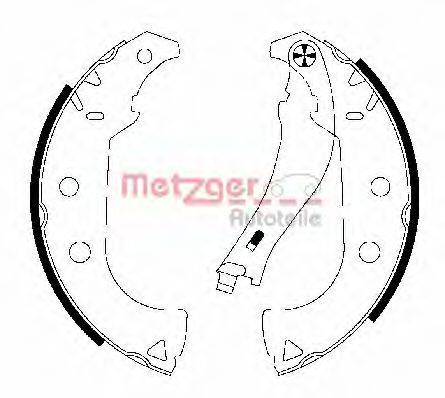 METZGER MG766 Комплект гальмівних колодок