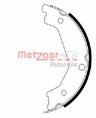 METZGER MG206 Комплект гальмівних колодок, стоянкова гальмівна система