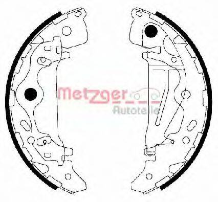 METZGER MG217 Комплект гальмівних колодок