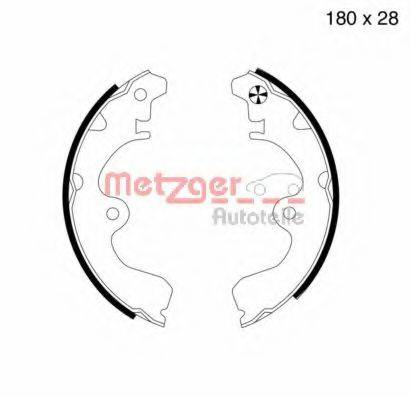 METZGER MG617 Комплект гальмівних колодок