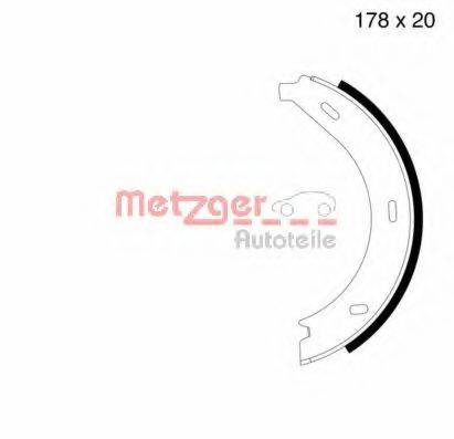 METZGER MG710 Комплект гальмівних колодок, стоянкова гальмівна система