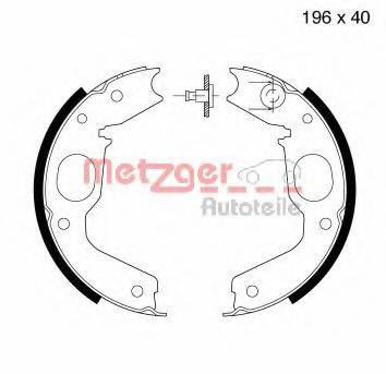 METZGER MG811 Комплект гальмівних колодок, стоянкова гальмівна система