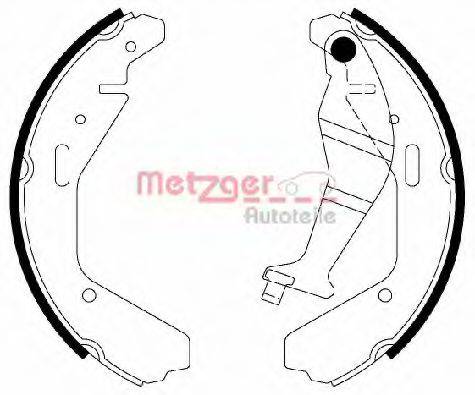 METZGER MG829 Комплект гальмівних колодок