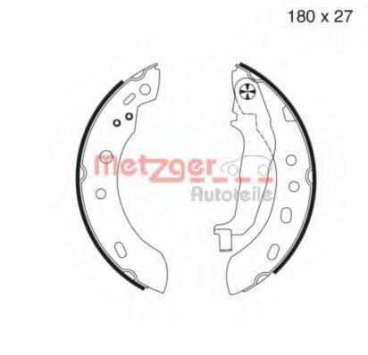 METZGER MG977 Комплект гальмівних колодок