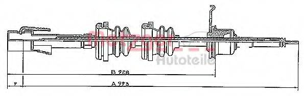 METZGER S31024 Трос спідометра