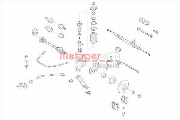 METZGER OLA1V Підвіска колеса