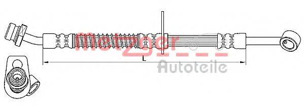 METZGER 4110555 Гальмівний шланг