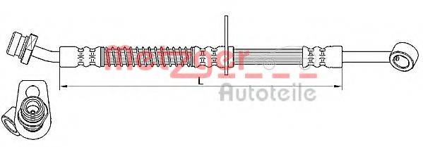 METZGER 4110556 Гальмівний шланг