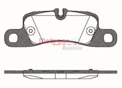 METZGER 1170778 Комплект гальмівних колодок, дискове гальмо