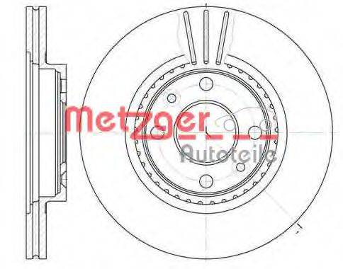 METZGER 614410 гальмівний диск