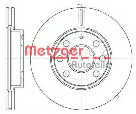 METZGER 666510 гальмівний диск