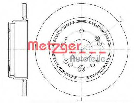 METZGER 6110469 гальмівний диск