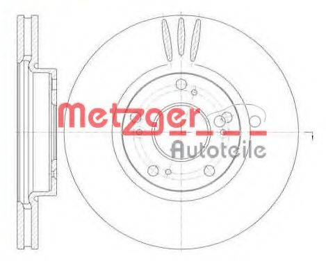 METZGER 6110511 гальмівний диск