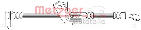 METZGER 4110663 Гальмівний шланг