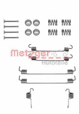 METZGER 1050784 Комплектуючі, гальмівна колодка