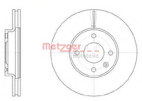 METZGER 6110688 гальмівний диск