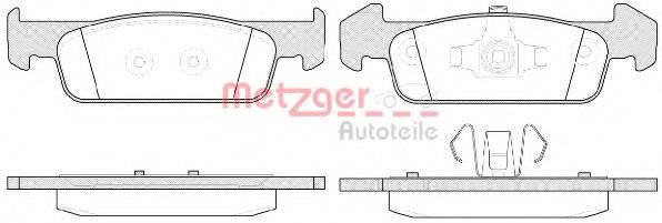 METZGER 1170791 Комплект гальмівних колодок, дискове гальмо