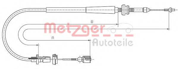 METZGER 100862 Тросик газу