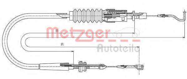 METZGER 144304 Тросик газу