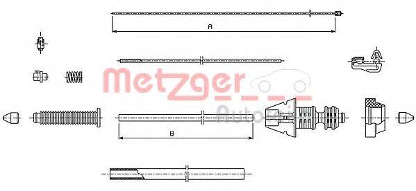 METZGER 4931 Тросик газу