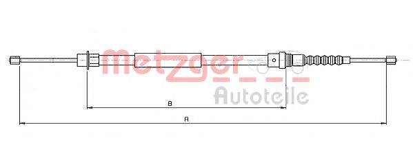 METZGER 106217 Трос, стоянкова гальмівна система