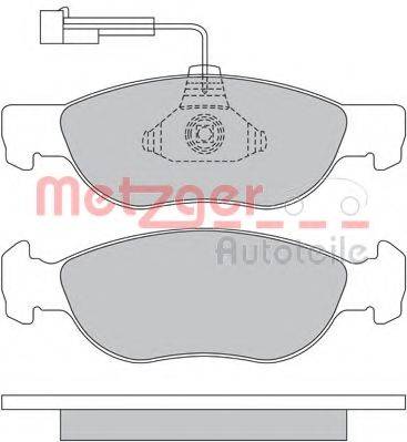 METZGER 1170338 Комплект гальмівних колодок, дискове гальмо