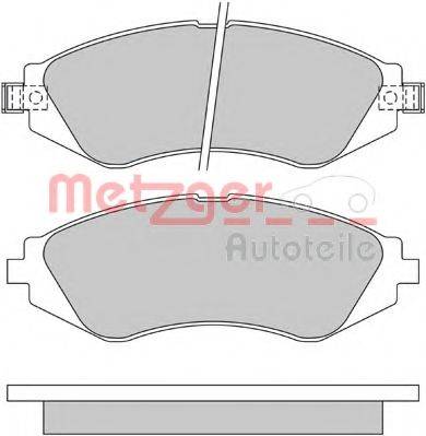 METZGER 1170391 Комплект гальмівних колодок, дискове гальмо