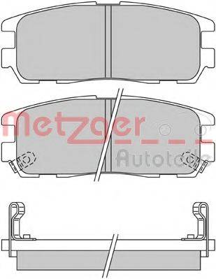 METZGER 1170414 Комплект гальмівних колодок, дискове гальмо