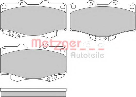 METZGER 1170428 Комплект гальмівних колодок, дискове гальмо