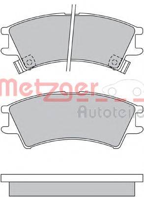 METZGER 1170535 Комплект гальмівних колодок, дискове гальмо