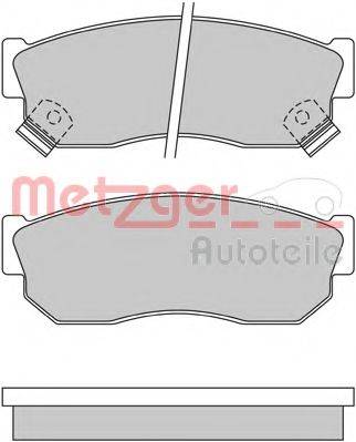 METZGER 1170641 Комплект гальмівних колодок, дискове гальмо