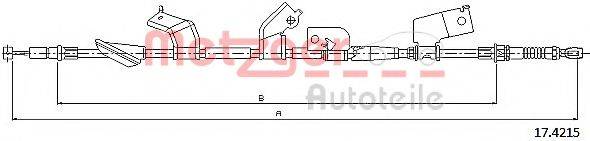 METZGER 174215 Трос, стоянкова гальмівна система
