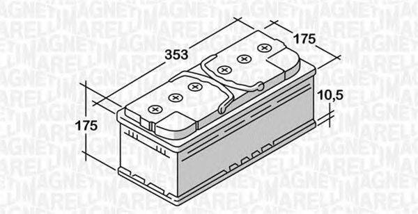 MAGNETI MARELLI 068085072030 Стартерна акумуляторна батарея