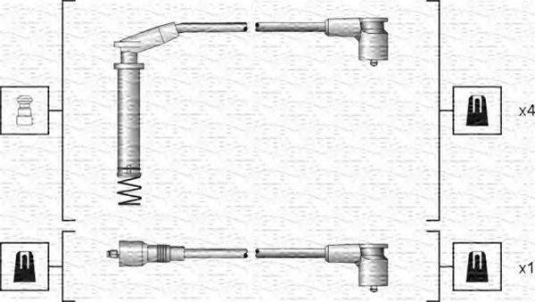 MAGNETI MARELLI 941318111154 Комплект дротів запалювання